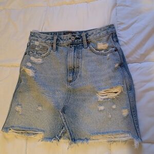 abercrombie & fitch Zoe Natural Rise Vintage A Line Denim Skirt Size 2 / 26